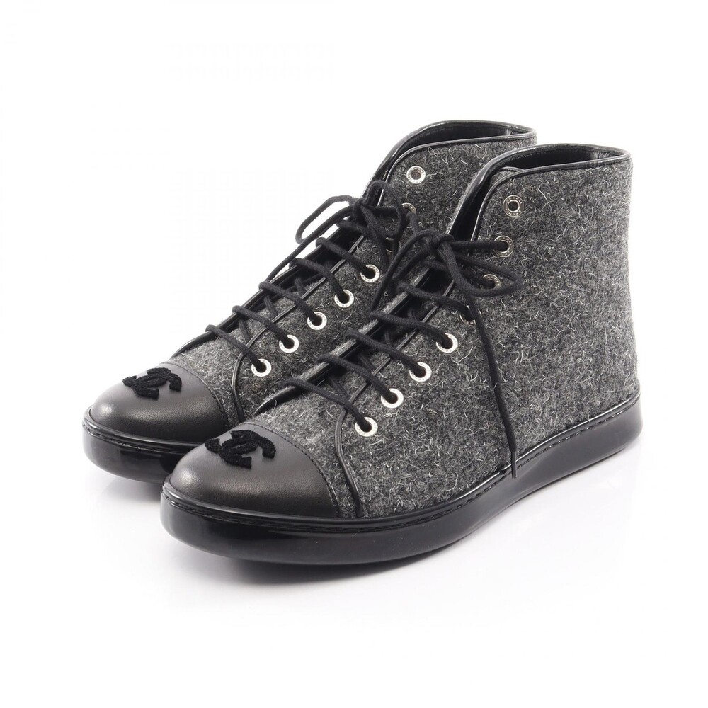 Chanel Coco Mark Sneakers Shoes #36 1/2 #315144C70B
